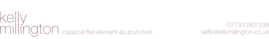 Kelly Millington - Classical five element acupuncture